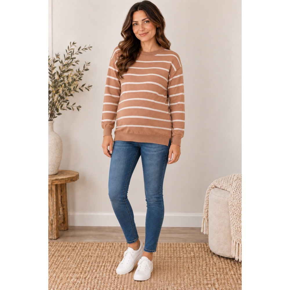Isabel brand striped maternity sweater